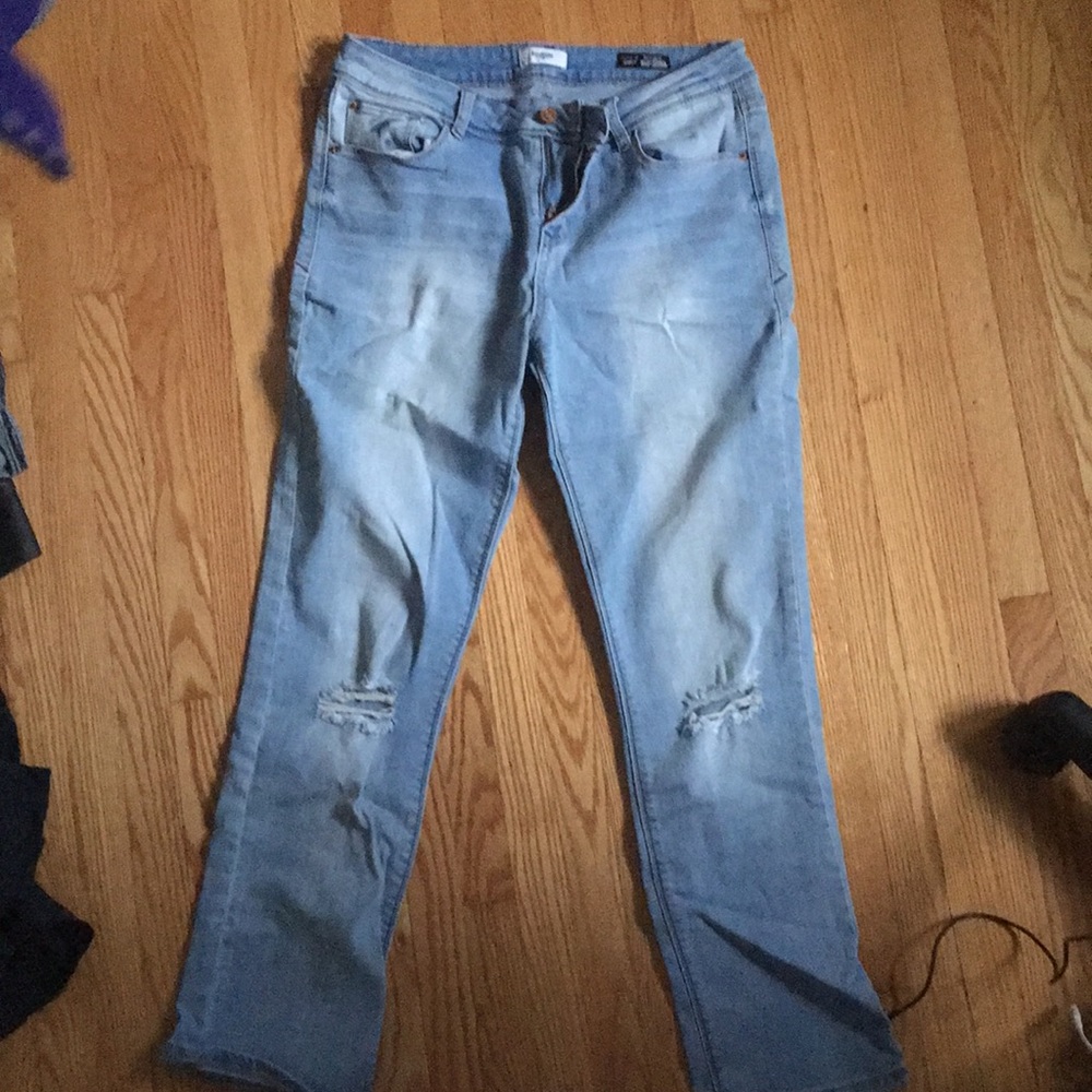 Straight leg jeans